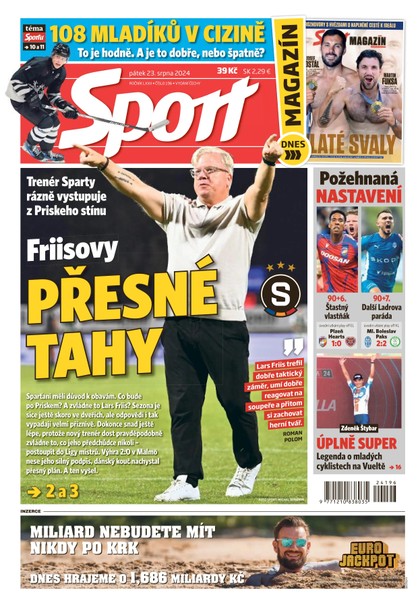 E-magazín Sport - 23.08.2024 - CZECH NEWS CENTER a. s.