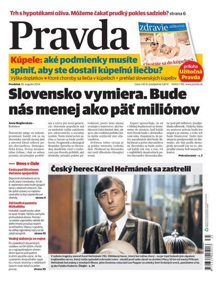 E-magazín Denník Pravda 26. 8. 2024 - OUR MEDIA SR a. s.