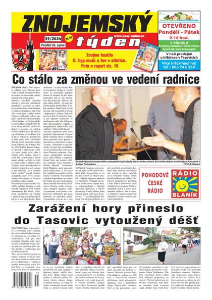 E-magazín Znojemský týden 35/2024 - Znojemský týden