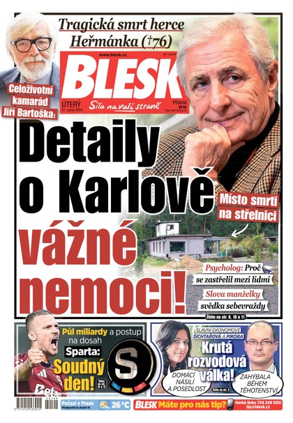 E-magazín Blesk - 27.08.2024 - CZECH NEWS CENTER a. s.