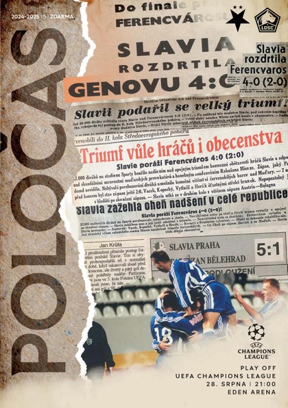 E-magazín Poločas 2024/25 č.5 Slavia - Lille - SK Slavia Praha