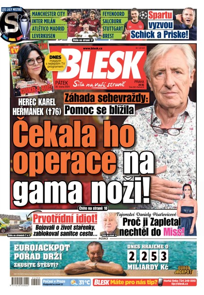 E-magazín Blesk - 30.08.2024 - CZECH NEWS CENTER a. s.