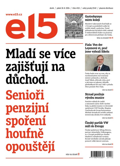 E-magazín E15 - 30.08.2024 - CZECH NEWS CENTER a. s.