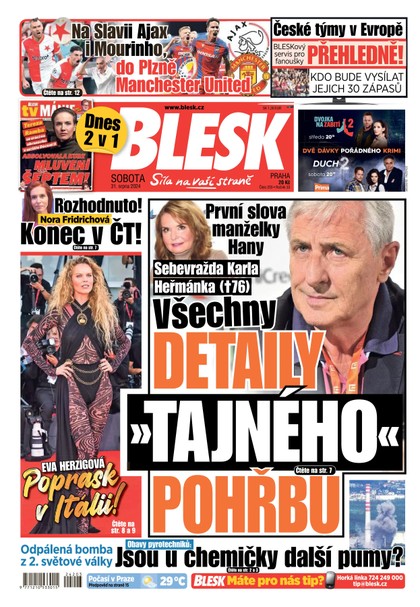 E-magazín Blesk - 31.08.2024 - CZECH NEWS CENTER a. s.