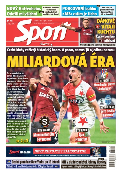 E-magazín Sport - 31.08.2024 - CZECH NEWS CENTER a. s.