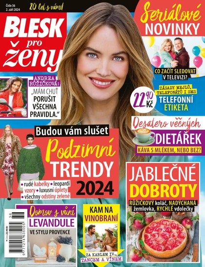 E-magazín BLESK PRO ŽENY - 36/2024 - CZECH NEWS CENTER a. s.