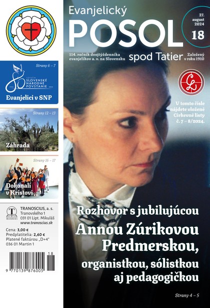 E-magazín Evanjelický posol spod Tatier 18/2024 - TRANOSCIUS a.s.