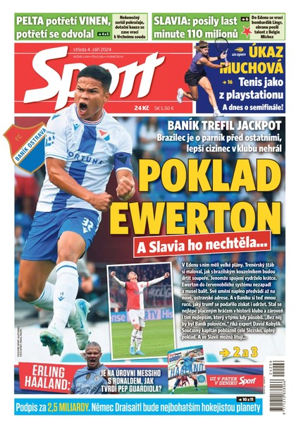 E-magazín Sport - 04.09.2024 - CZECH NEWS CENTER a. s.