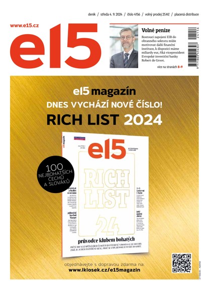 E-magazín E15 - 04.09.2024 - CZECH NEWS CENTER a. s.