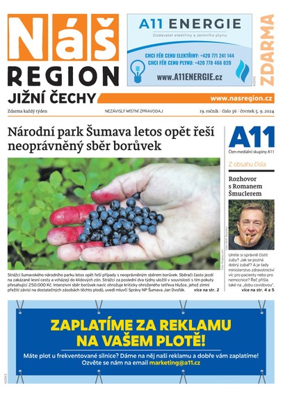 E-magazín Náš Region - Jižní Čechy 36/2024 - A 11 s.r.o.