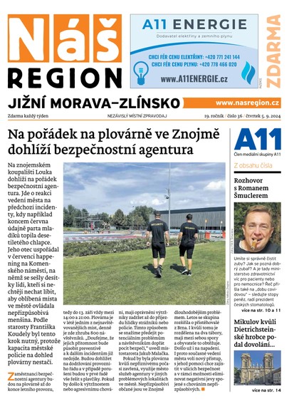 E-magazín Náš Region - Jižní Morava/Zlínsko 36/2024 - A 11 s.r.o.