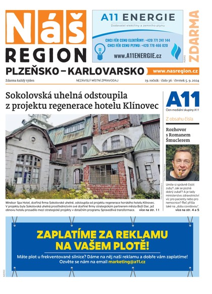 E-magazín Náš Region - Karlovarsko 36/2024 - A 11 s.r.o.