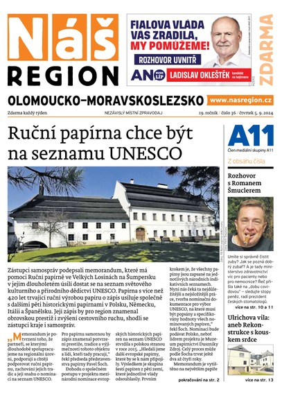 E-magazín Náš Region - Olomoucko/Moravskoslezsko 36/2024 - A 11 s.r.o.