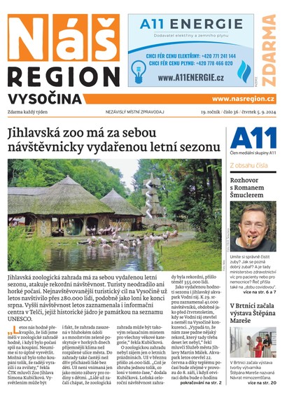 E-magazín Náš Region - Vysočina 36/2024 - A 11 s.r.o.