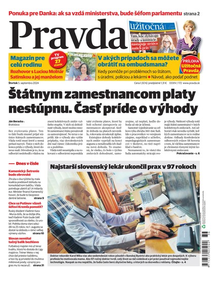 E-magazín Denník Pravda 5. 9. 2024 - OUR MEDIA SR a. s.