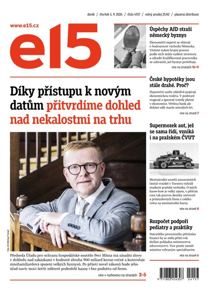 E-magazín E15 - 05.09.2024 - CZECH NEWS CENTER a. s.