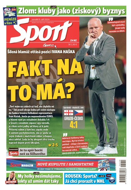 E-magazín Sport - 09.09.2024 - CZECH NEWS CENTER a. s.