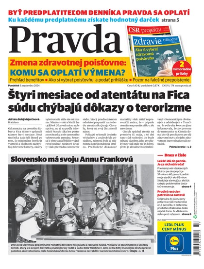 E-magazín Denník Pravda 9. 9. 2024 - OUR MEDIA SR a. s.