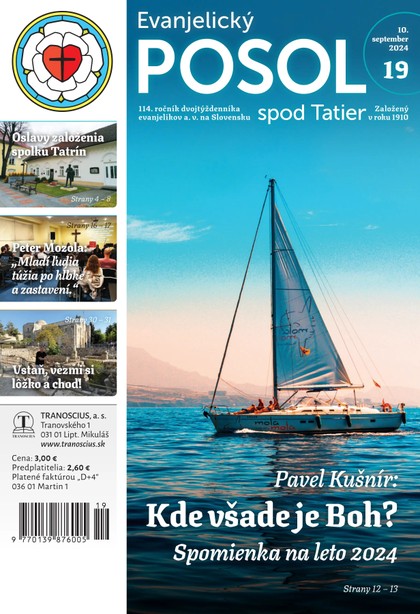 E-magazín Evanjelický posol spod Tatier 19/2024 - TRANOSCIUS a.s.