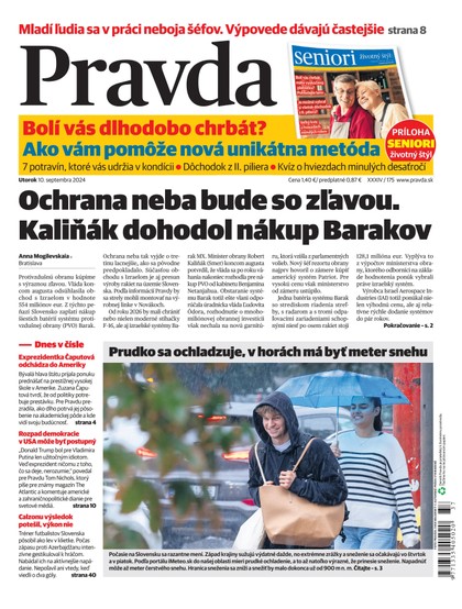 E-magazín Denník Pravda 10. 9. 2024 - OUR MEDIA SR a. s.