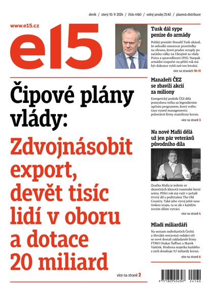 E-magazín E15 - 10.09.2024 - CZECH NEWS CENTER a. s.