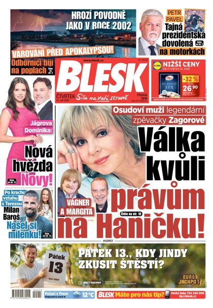 E-magazín Blesk - 12.09.2024 - CZECH NEWS CENTER a. s.