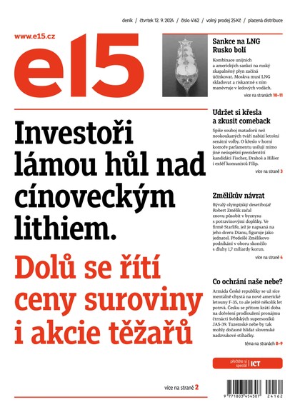 E-magazín E15 - 12.09.2024 - CZECH NEWS CENTER a. s.