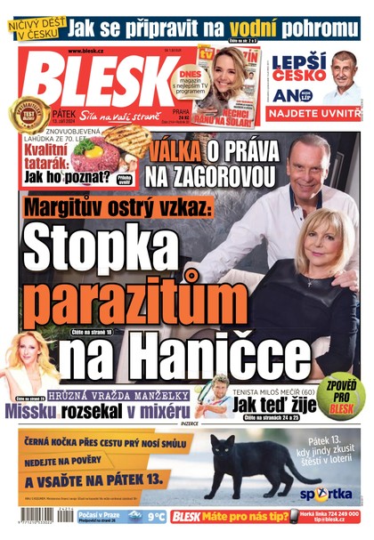 E-magazín Blesk - 13.09.2024 - CZECH NEWS CENTER a. s.