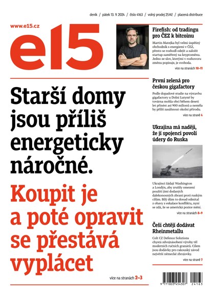 E-magazín E15 - 13.09.2024 - CZECH NEWS CENTER a. s.