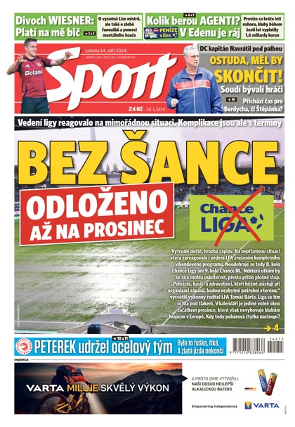 E-magazín Sport - 14.09.2024 - CZECH NEWS CENTER a. s.