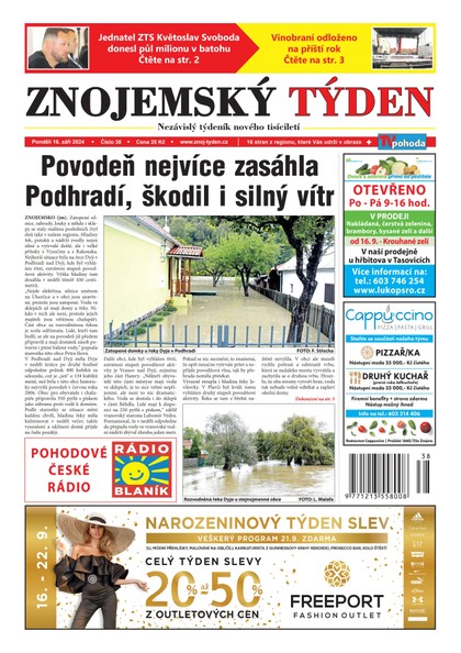 E-magazín Znojemský týden 38/2024 - Znojemský týden