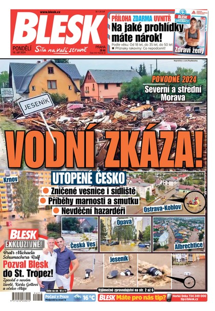 E-magazín Blesk - 16.09.2024 - CZECH NEWS CENTER a. s.