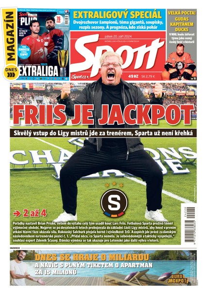 E-magazín Sport - 20.09.2024 - CZECH NEWS CENTER a. s.