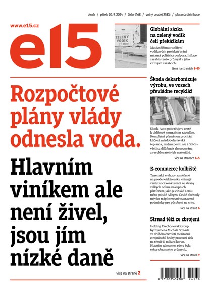 E-magazín E15 - 20.09.2024 - CZECH NEWS CENTER a. s.