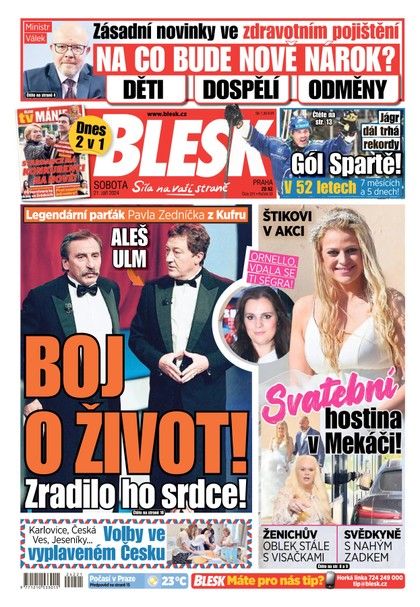 E-magazín Blesk - 21.09.2024 - CZECH NEWS CENTER a. s.