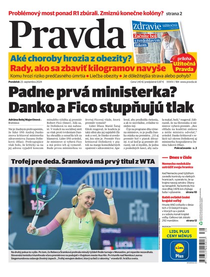 E-magazín Denník Pravda 23. 9. 2024 - OUR MEDIA SR a. s.