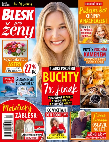 E-magazín BLESK PRO ŽENY - 39/2024 - CZECH NEWS CENTER a. s.