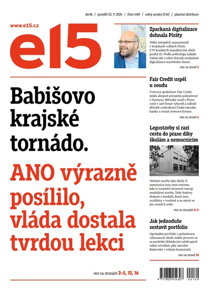 E-magazín E15 - 23.09.2024 - CZECH NEWS CENTER a. s.