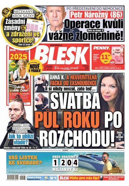 E-magazín Blesk - 24.09.2024 - CZECH NEWS CENTER a. s.