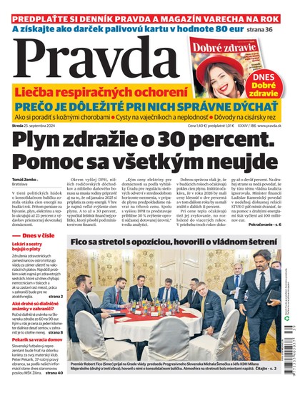 E-magazín Denník Pravda 25. 9. 2024 - OUR MEDIA SR a. s.