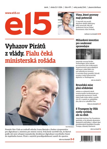 E-magazín E15 - 25.09.2024 - CZECH NEWS CENTER a. s.