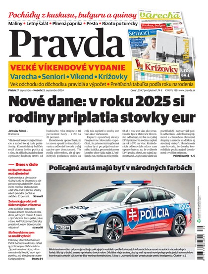 E-magazín Denník Pravda 27. 9. 2024 - OUR MEDIA SR a. s.