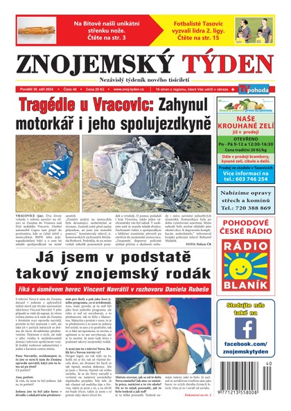 E-magazín Znojemský týden 40/2024 - Znojemský týden