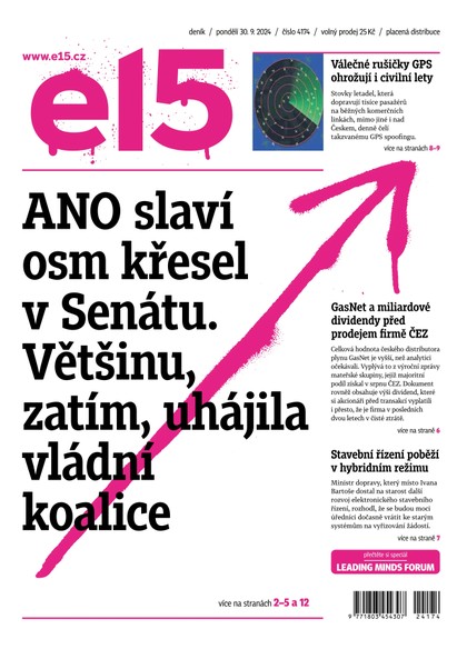 E-magazín E15 - 30.09.2024 - CZECH NEWS CENTER a. s.