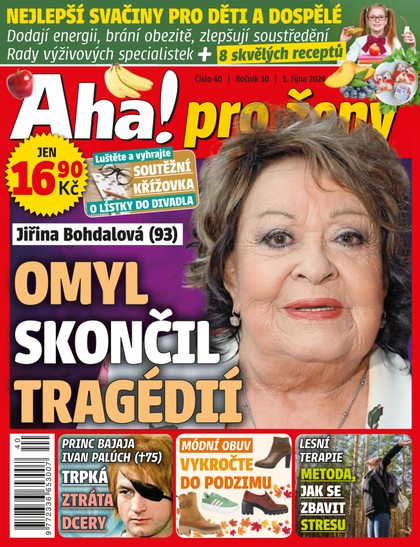 E-magazín AHA! PRO ŽENY - 40/2024 - CZECH NEWS CENTER a. s.