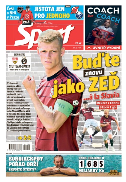 E-magazín Sport - 01.10.2024 - CZECH NEWS CENTER a. s.