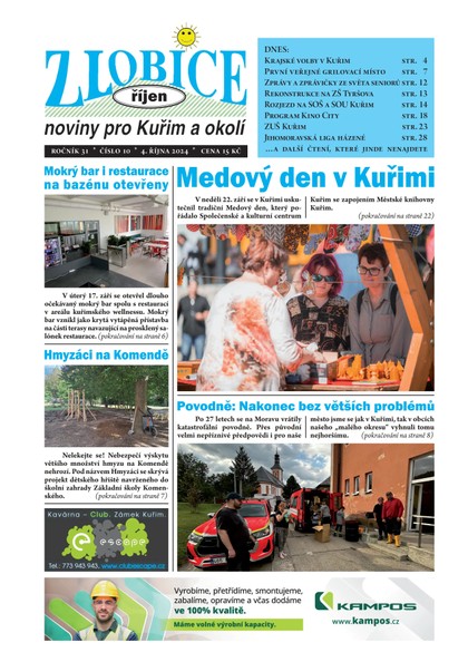 E-magazín Zlobice noviny pro Kuřim a okolí 10/2024 - Noviny Zlobice