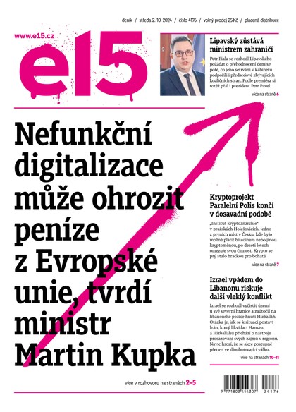 E-magazín E15 - 02.10.2024 - CZECH NEWS CENTER a. s.