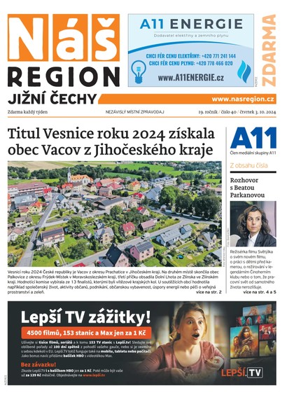 E-magazín Náš Region - Jižní Čechy 40/2024 - A 11 s.r.o.