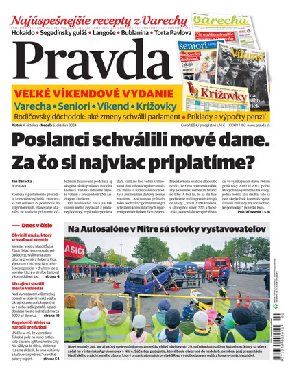 E-magazín Denník Pravda 4. 10. 2024 - OUR MEDIA SR a. s.